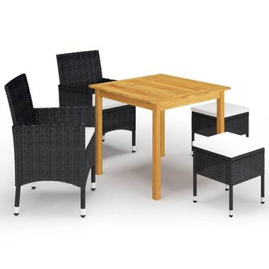 vidaXL - Tuinset - Zwart - Acaciahout product