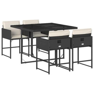 vidaXL - ensemble de salle à manger de jardin - Noir - Rotin synthétique product