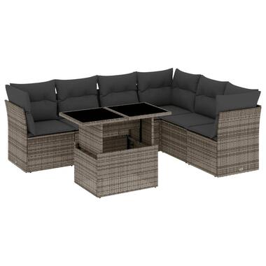 vidaXL - Loungeset - Grijs - Poly rattan product