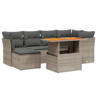 vidaXL - Loungeset - Grijs - Poly rattan product