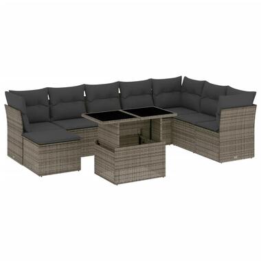 vidaXL - Loungeset - Grijs - Poly rattan product