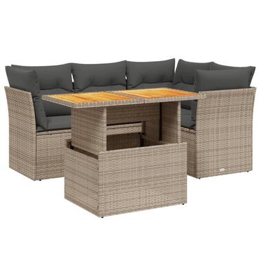 vidaXL - ensemble de canapés de jardin - Gris - Rotin synthétique product