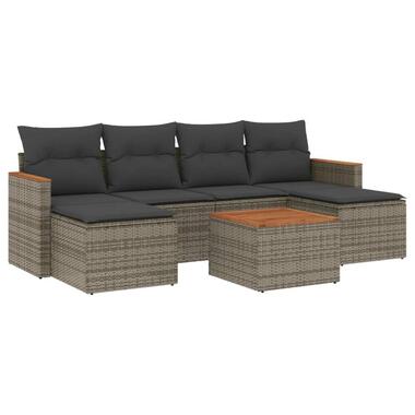 vidaXL - Loungeset - Grijs - Poly rattan product