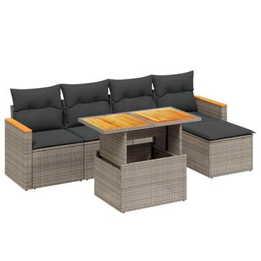 vidaXL - ensemble de canapés de jardin - Gris - Rotin synthétique product