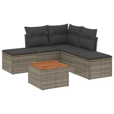 vidaXL - Loungeset - Grijs - Poly rattan product