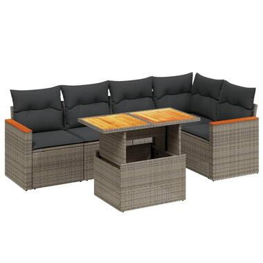 vidaXL - Loungeset - Grijs - Poly rattan product