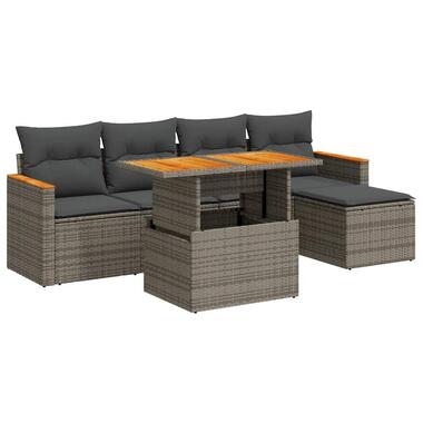 vidaXL - ensemble de canapés de jardin - Gris - Rotin synthétique product