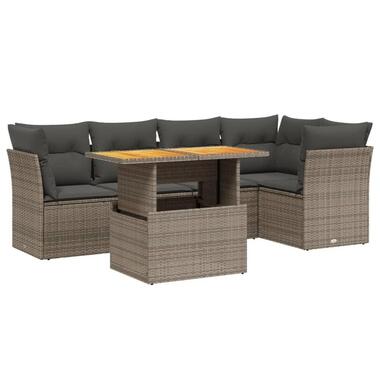 vidaXL - Loungeset - Grijs - Poly rattan product