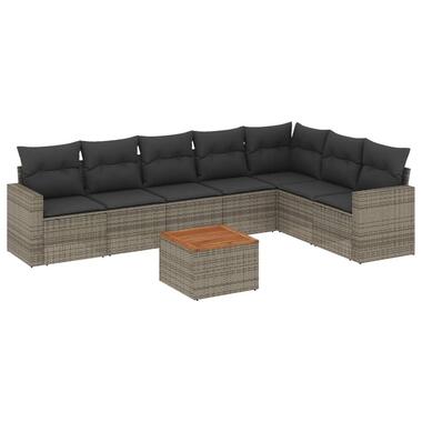 vidaXL - Loungeset - Grijs - Poly rattan product