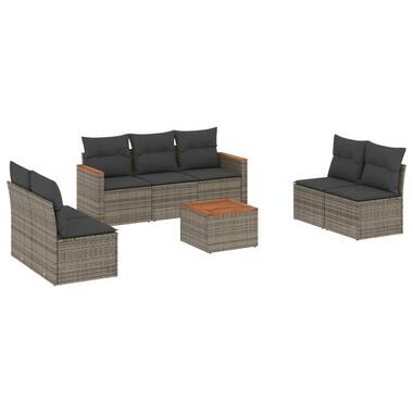 vidaXL - Loungeset - Grijs - Poly rattan product