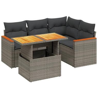 vidaXL - Loungeset - Grijs - Poly rattan product