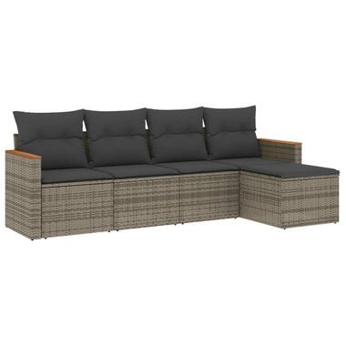 vidaXL - Loungeset - Grijs - Poly rattan product