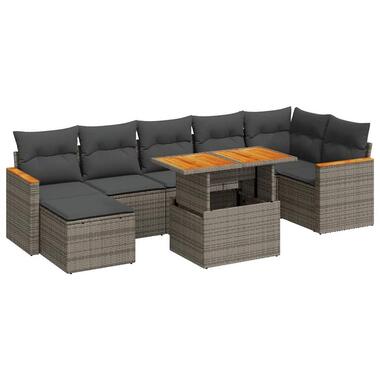 vidaXL - Loungeset - Grijs - Poly rattan product