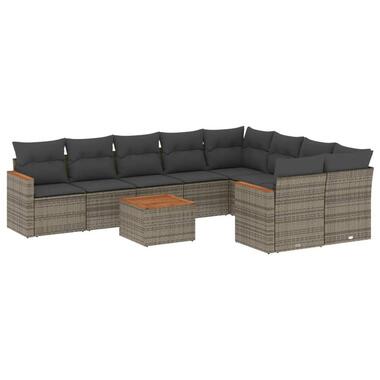 vidaXL - ensemble de canapés de jardin - Gris - Rotin synthétique product