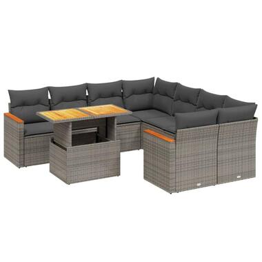 vidaXL - Loungeset - Grijs - Poly rattan product