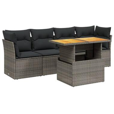 vidaXL - Loungeset - Grijs - Poly rattan product