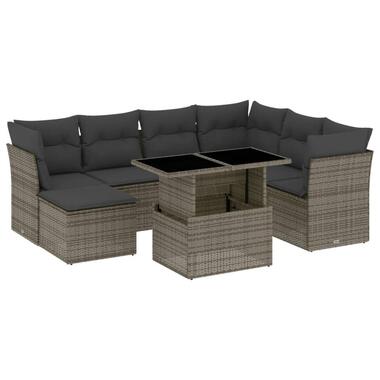 vidaXL - ensemble de canapés de jardin - Gris - Rotin synthétique product