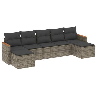 vidaXL - Loungeset - Grijs - Poly rattan product