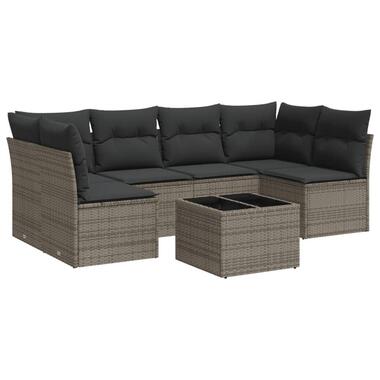 vidaXL - Loungeset - Grijs - Poly rattan product