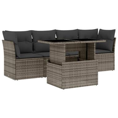 vidaXL - Loungeset - Grijs - Poly rattan product