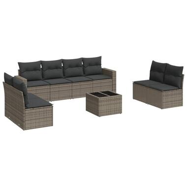 vidaXL - Loungeset - Grijs - Poly rattan product