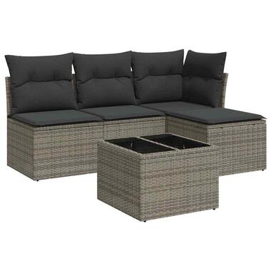 vidaXL - Loungeset - Grijs - Poly rattan product