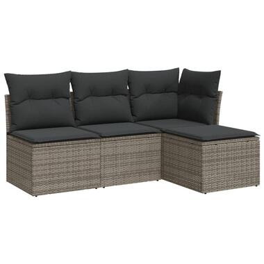 vidaXL - Loungeset - Grijs - Poly rattan product