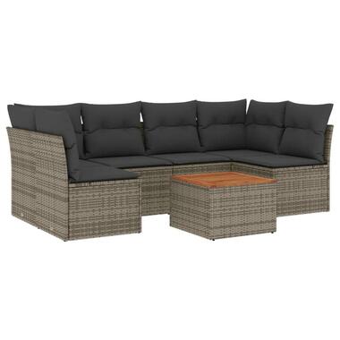 vidaXL - ensemble de canapés de jardin - Gris - Rotin synthétique product