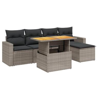vidaXL - Loungeset - Grijs - Poly rattan product
