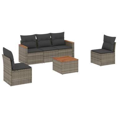 vidaXL - Loungeset - Grijs - Poly rattan product