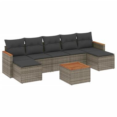 vidaXL - Loungeset - Grijs - Poly rattan product