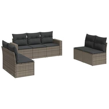 vidaXL - ensemble de canapés de jardin - Gris - Rotin synthétique product