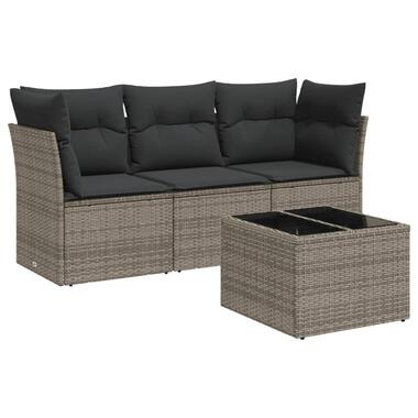 vidaXL - Loungeset - Grijs - Poly rattan product