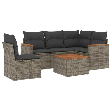 vidaXL - Loungeset - Grijs - Poly rattan product