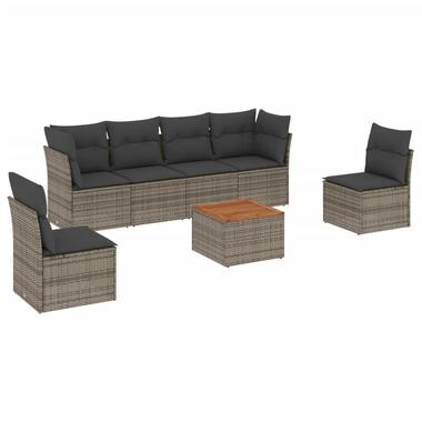 vidaXL - Loungeset - Grijs - Poly rattan product