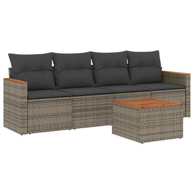 vidaXL - Loungeset - Grijs - Poly rattan product