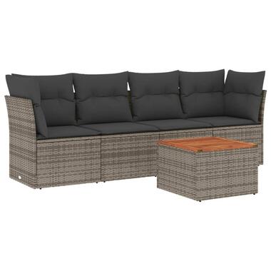 vidaXL - Loungeset - Grijs - Poly rattan product