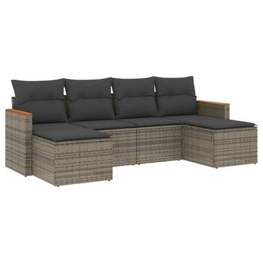 vidaXL - Loungeset - Grijs - Poly rattan product