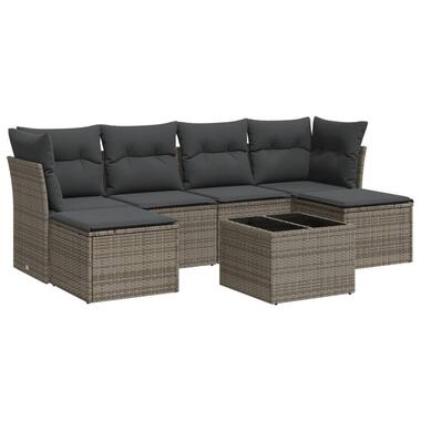 vidaXL - Loungeset - Grijs - Poly rattan product