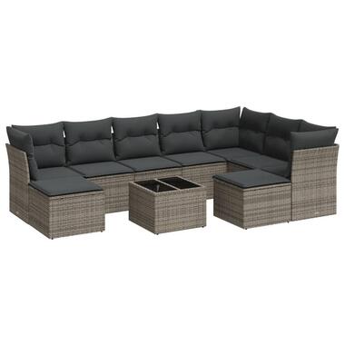 vidaXL - ensemble de canapés de jardin - Gris - Rotin synthétique product