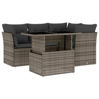 vidaXL - Loungeset - Grijs - Poly rattan product