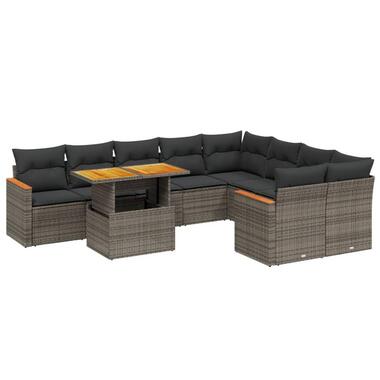 vidaXL - Loungeset - Grijs - Poly rattan product