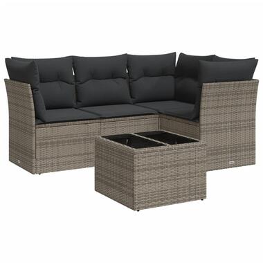 vidaXL - Loungeset - Grijs - Poly rattan product