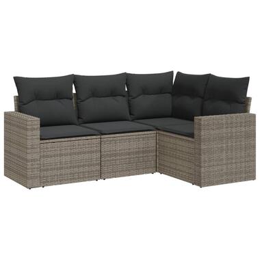 vidaXL - Loungeset - Grijs - Poly rattan product