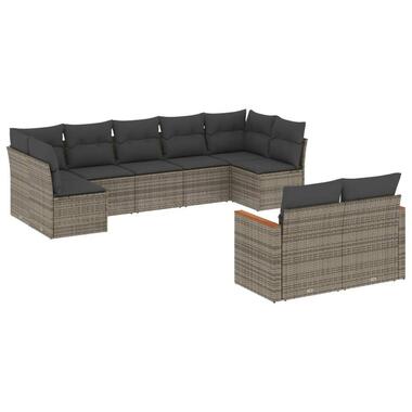 vidaXL - Loungeset - Grijs - Poly rattan product