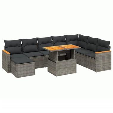 vidaXL - Loungeset - Grijs - Poly rattan product