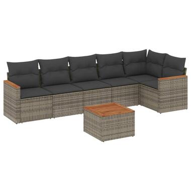 vidaXL - ensemble de canapés de jardin - Gris - Rotin synthétique product