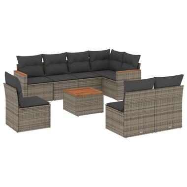 vidaXL - Loungeset - Grijs - Poly rattan product