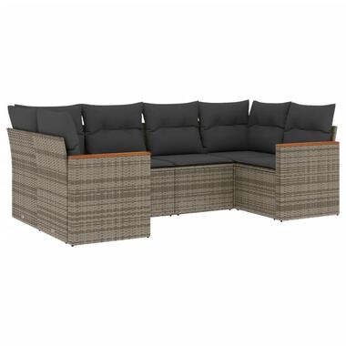 vidaXL - ensemble de canapés de jardin - Gris - Rotin synthétique product