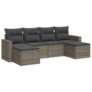 vidaXL - Loungeset - Grijs - Poly rattan product